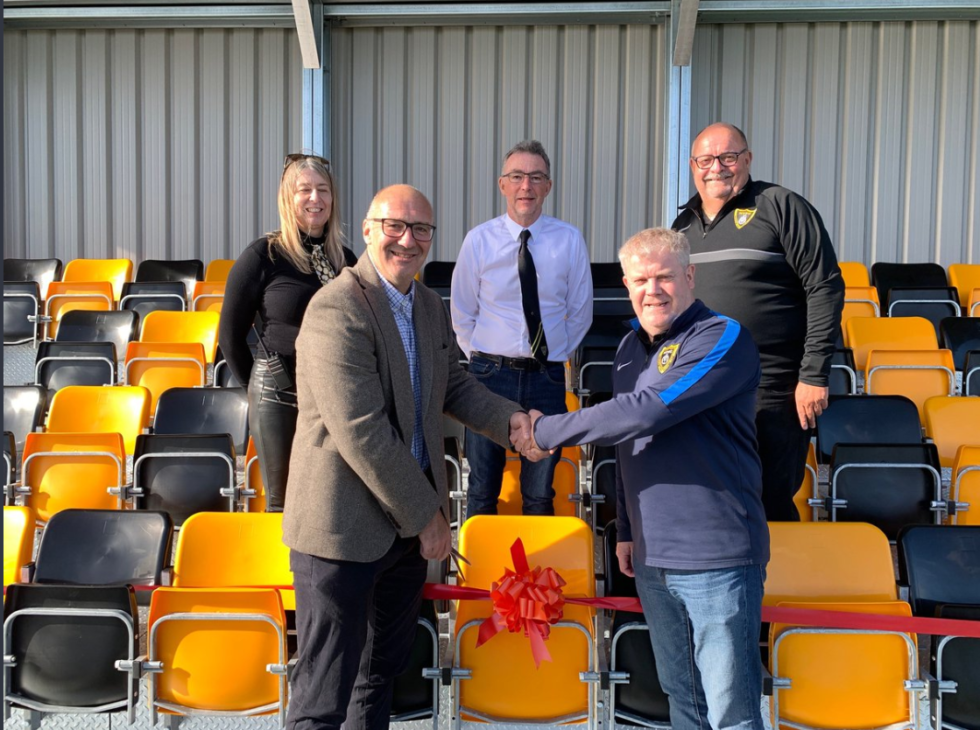 Official Opening Of The New Empire Finance Stand Harborough Town Football Club