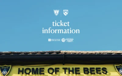 Ticket Information – Morecambe (H) – 15.08.26